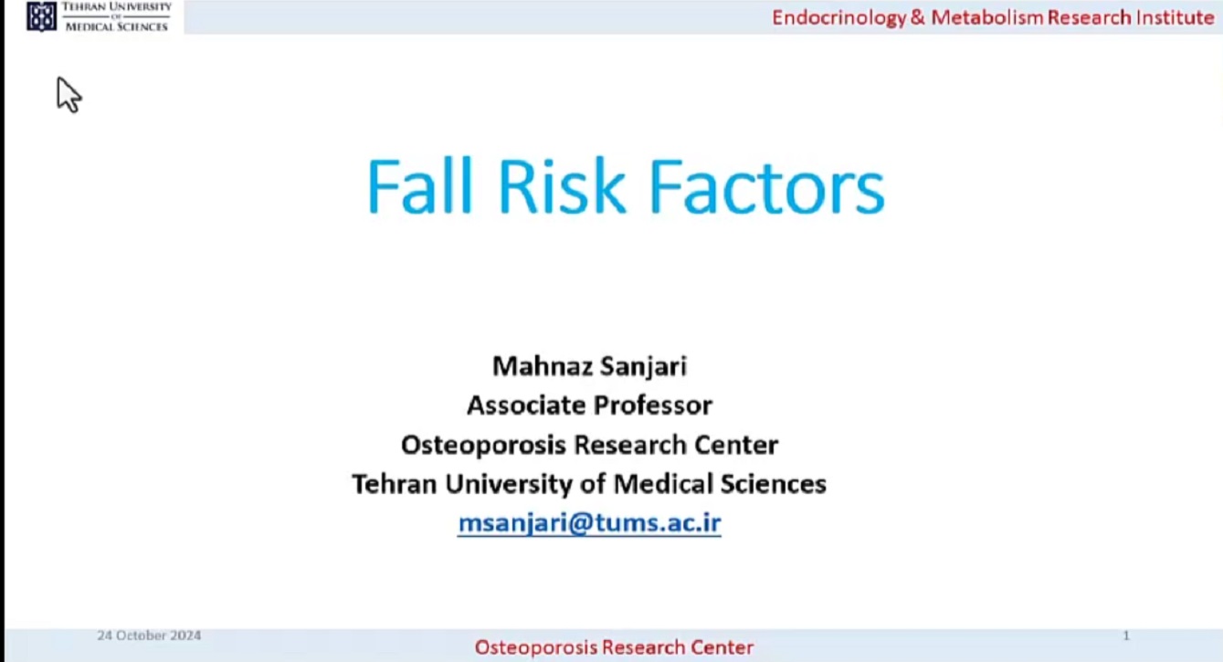 Fall risk factors